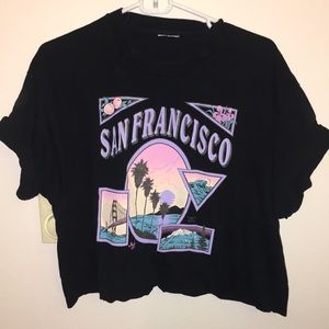 Vintage Cropped San Francisco T-shirt